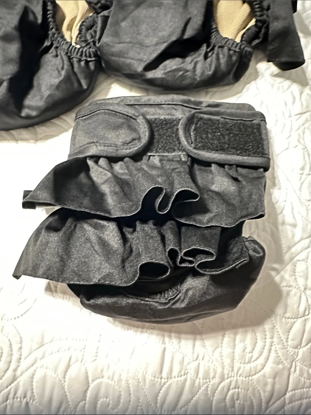 Black Dog Diaper Cover - Large
